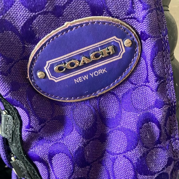 Coach: Purple & Black Libby (A7174) Winter Snow Boots- 8.5 - Picture 2 of 16